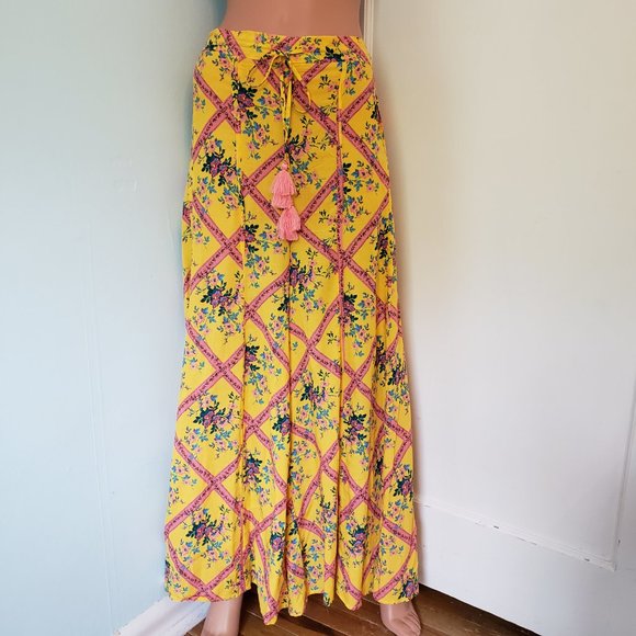 NWT Free People Beautiful Floral Wide leg Pants. - Picture 10 of 14